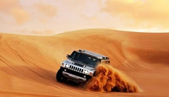 hummer desert safari with bbq dinner