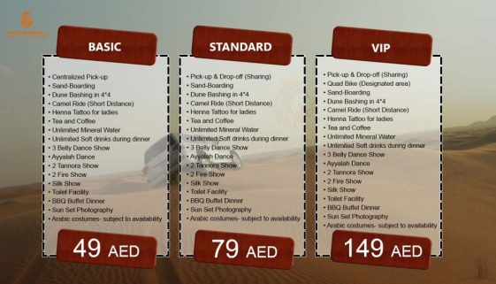 Dubai Safari Package