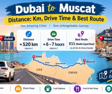 Dubai to Muscat Distance